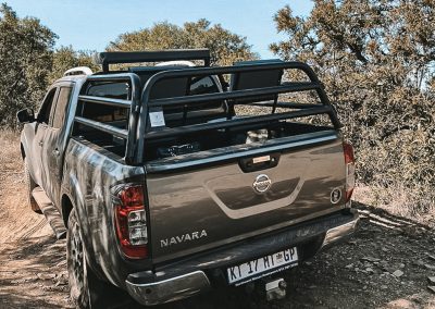 Hunting rail on Nissan 4x4